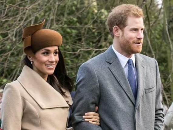 Meghan Markle with her fiancee Prince Harry.