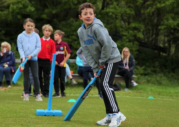 Children playing Kwik Cricket at one of the Mytholmroyd sessions