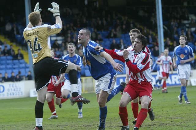 Halifax Town AFC's final match against Stevenage at The Shay.