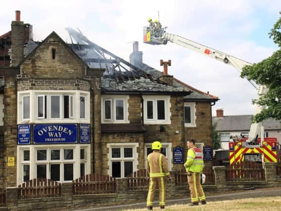 Fire at the Ovenden Way Hotel in 2013