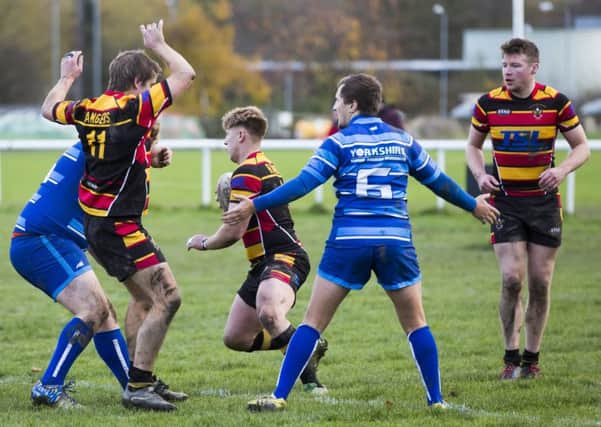 Rugby League - Brighouse Rangers v Illingworth. Ben Wrightson for Brighouse.